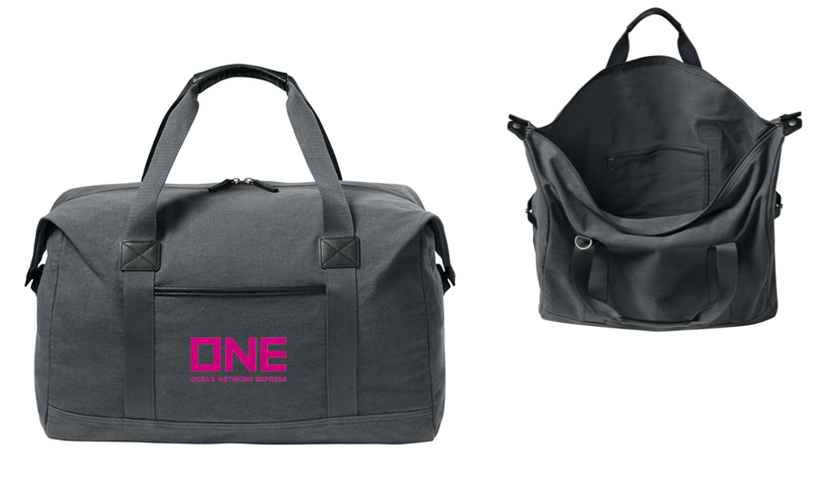 Port Authority® Washed Canvas Duffel 1