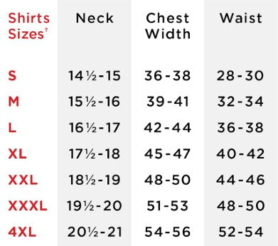 Size Chart for Callaway Birdseye Polo - Quiet Shade Grey