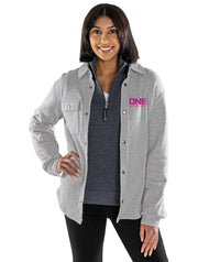 Hyannis Snap Shacket - Heather Grey