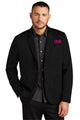 Mercer+Mettle Men's Relaxed Knit Blazer - Deep Black