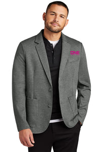 Mercer+Mettle Men's Relaxed Knit Blazer - Storm Grey Heather