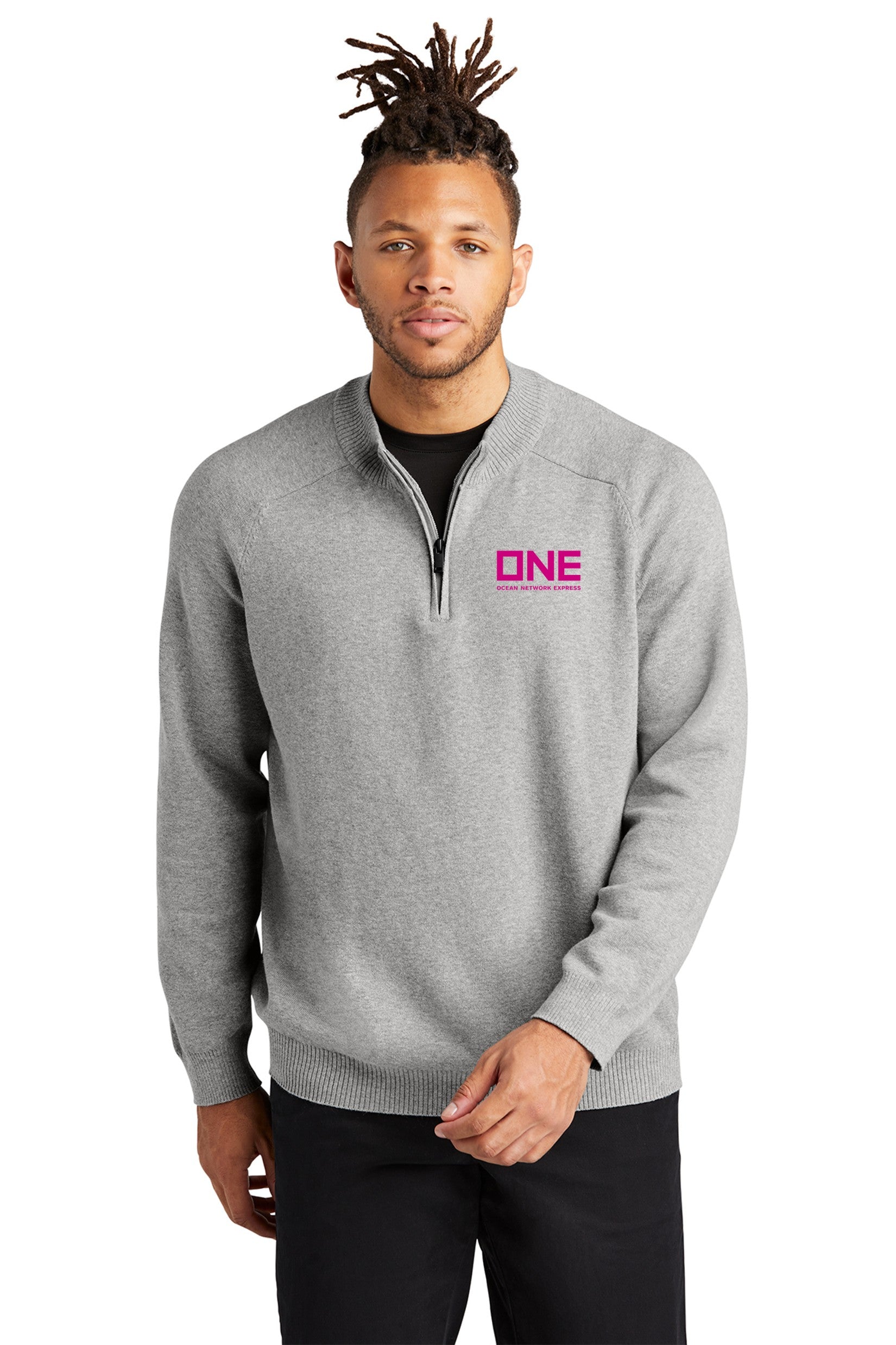 Mercer+Mettle 1/4-Zip Sweater - Gusty Grey Heather