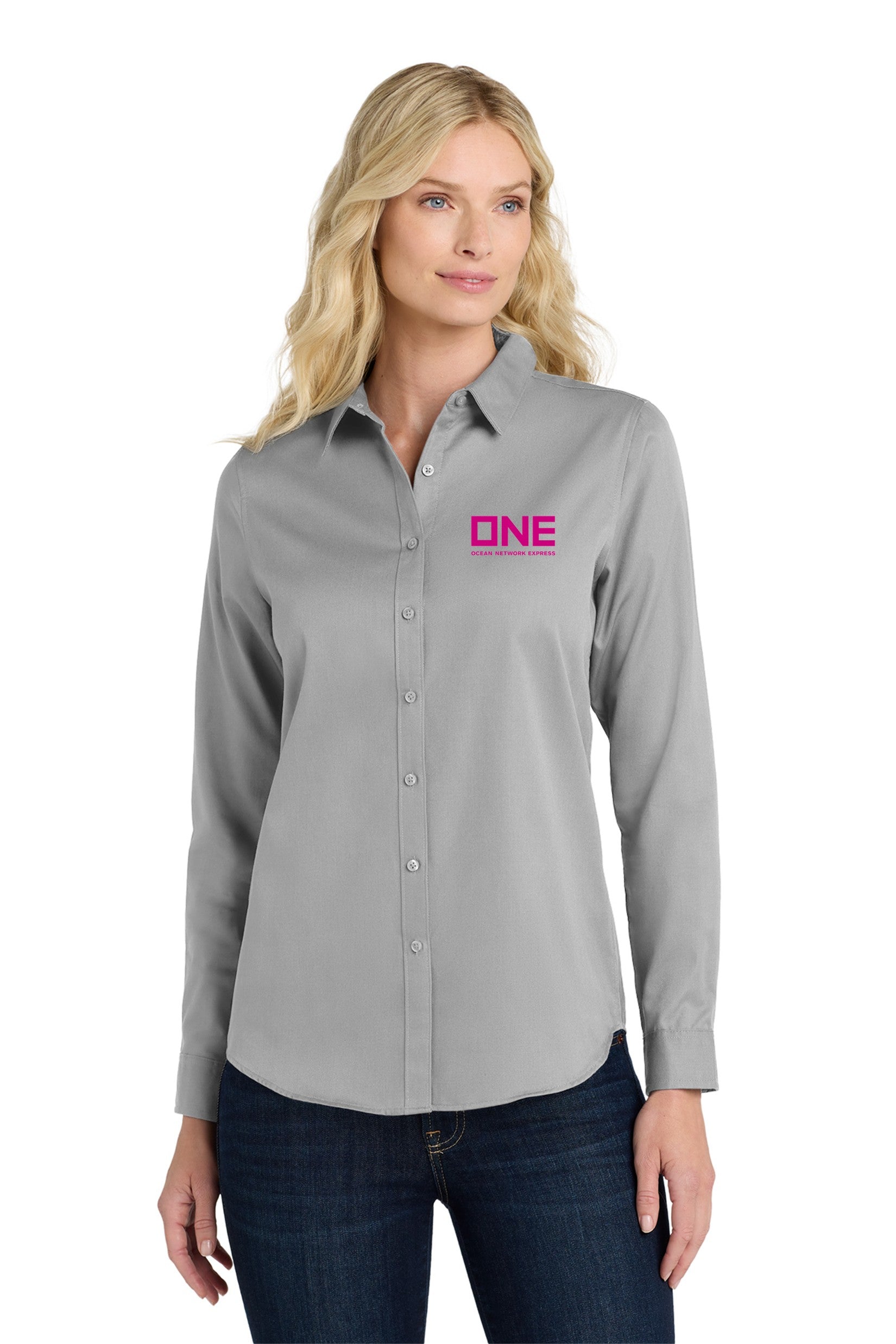 Long Sleeve Twill Shirt - Gusty Grey