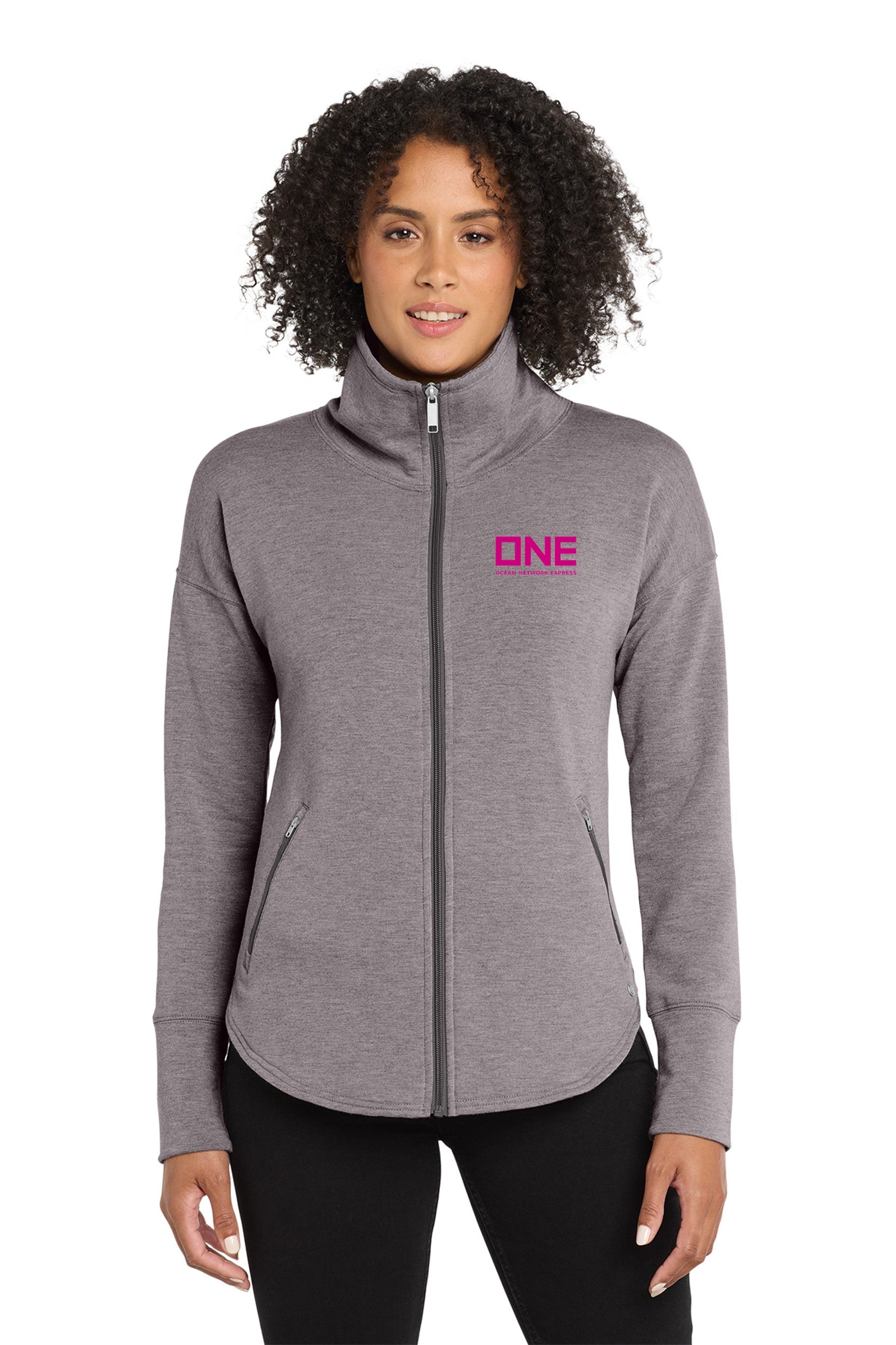 OGIO Luuma Full Zip - Petrol Grey Heather