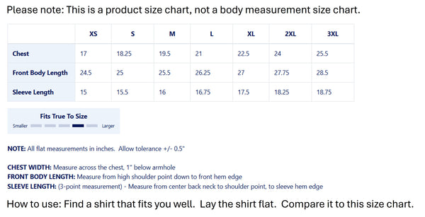 Size Chart for Dade Polo - Magenta
