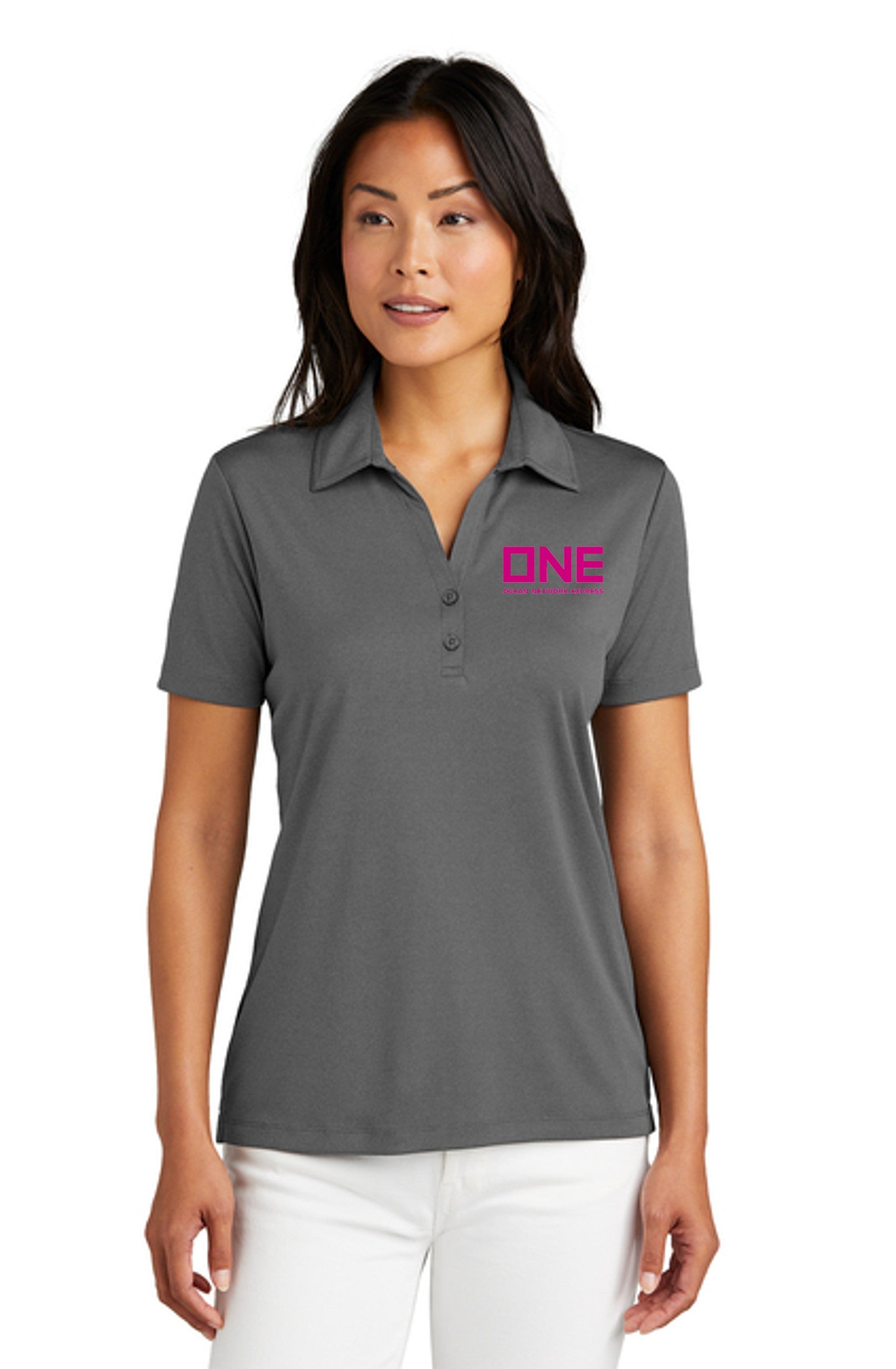 TravisMathew Coto Performance Polo - Quiet Shade Grey Heather/Black