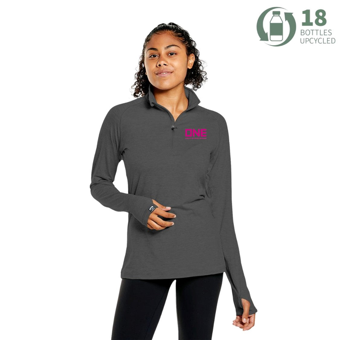 Pacesetter 1/4 Zip - Dark Grey Heather