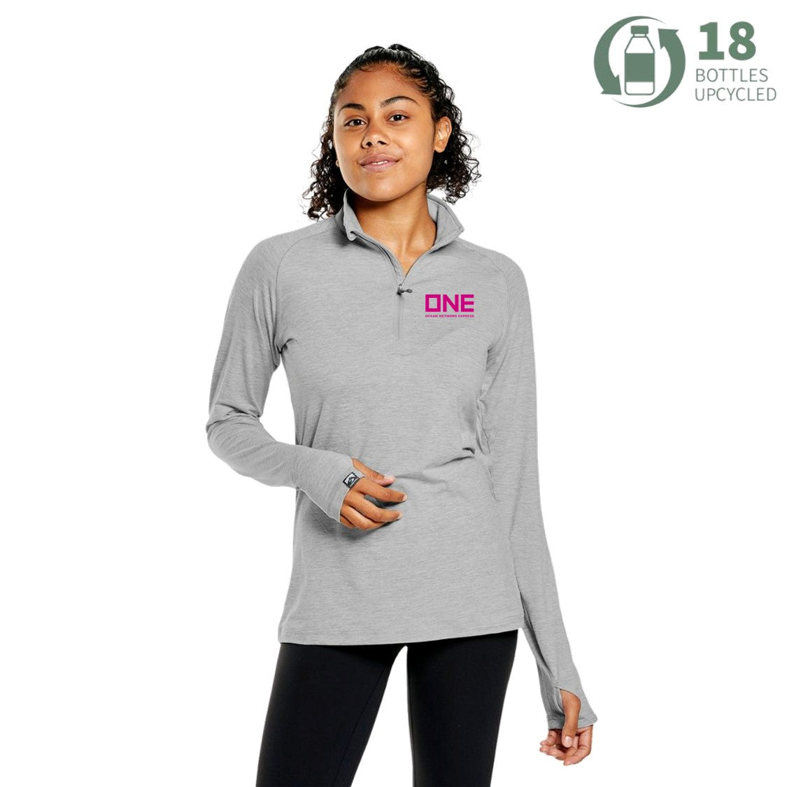 Pacesetter 1/4 Zip - Light Grey Heather