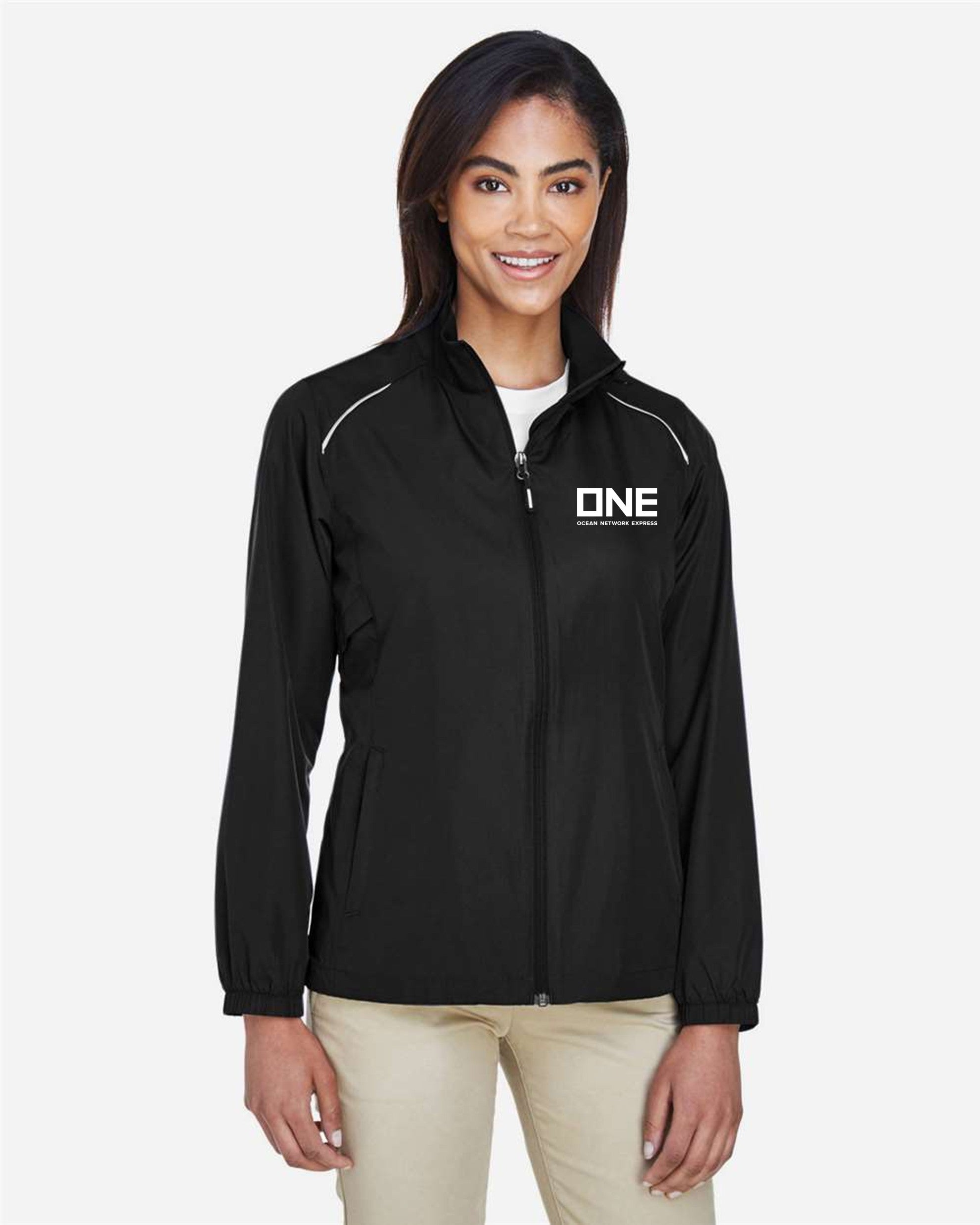 Core365 Techno Lite Motivate Unlined Lightweight Jacket - Black