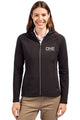 Cutter & Buck Adapt Eco Knit Hybrid Recycled Full Zip Jacket - Black