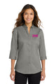 Port Authority 3/4 Sleeve SuperPro Twill Shirt - Monument Grey