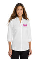 Port Authority 3/4 Sleeve SuperPro Twill Shirt - White