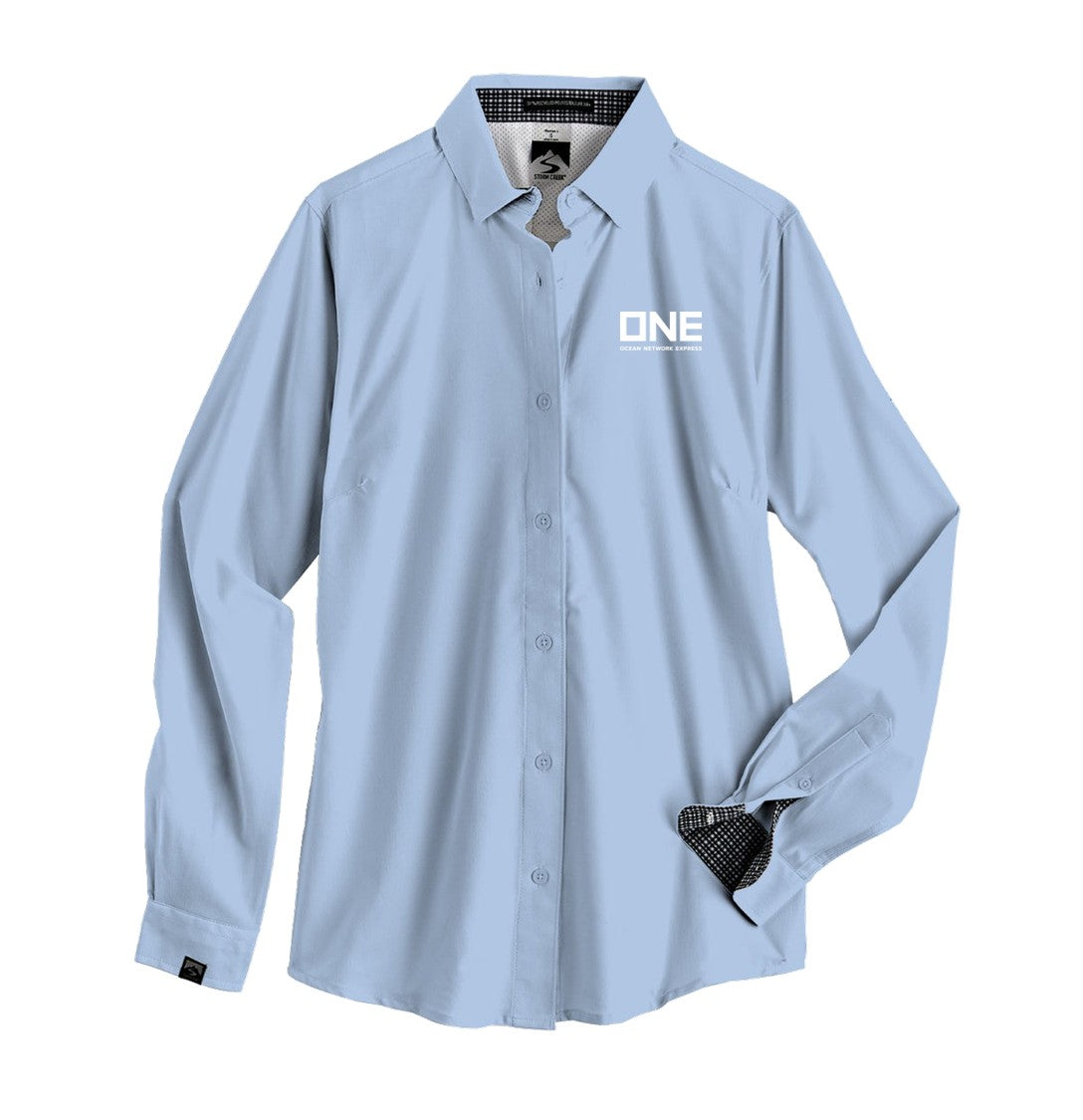 Influencer Woven Shirt - Oxford Blue
