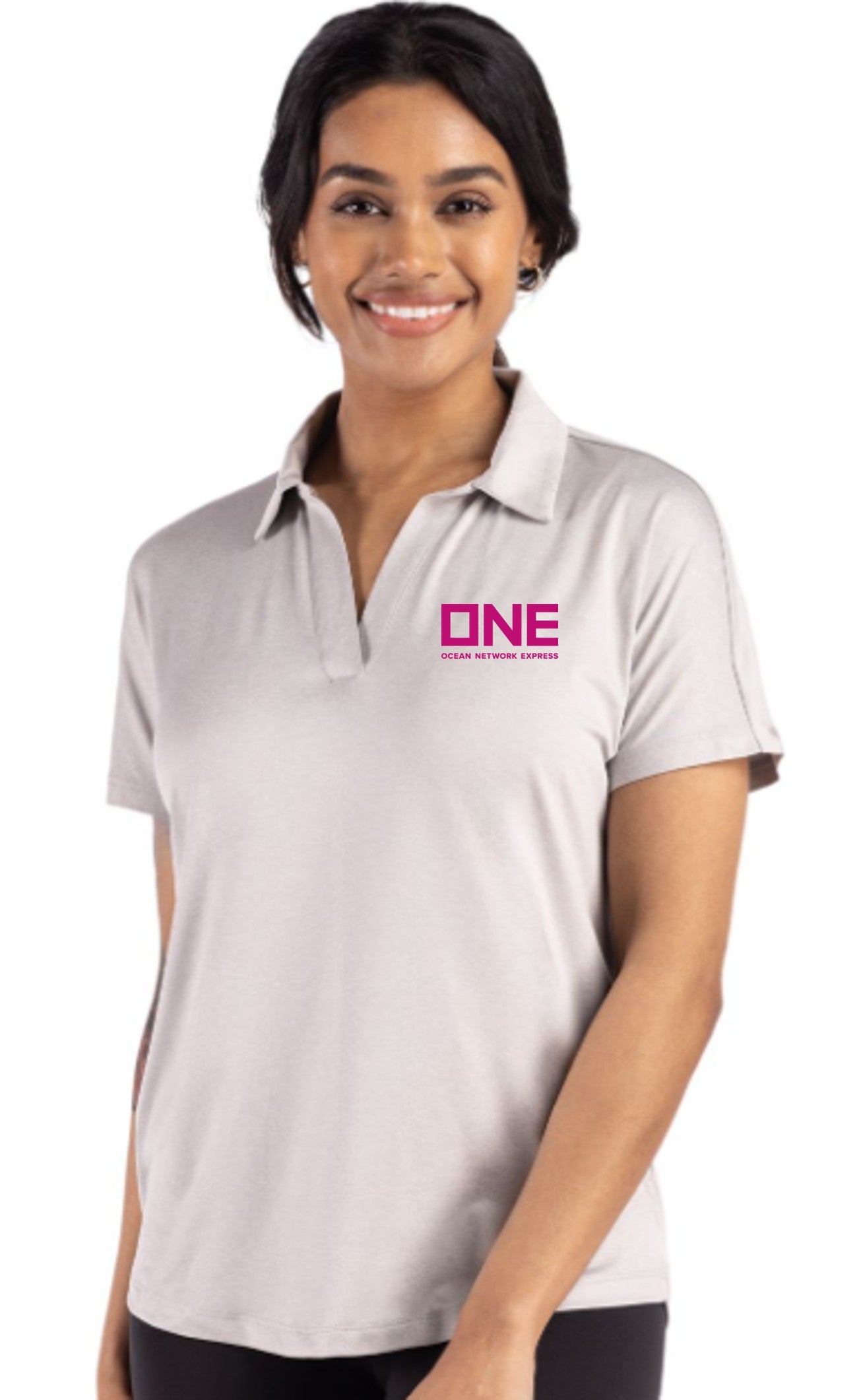 Coastline Epic Comfort Recycled Polo - Concrete