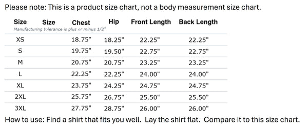 Size Chart for Challenger Stretch Jacket - Moonstone Gray