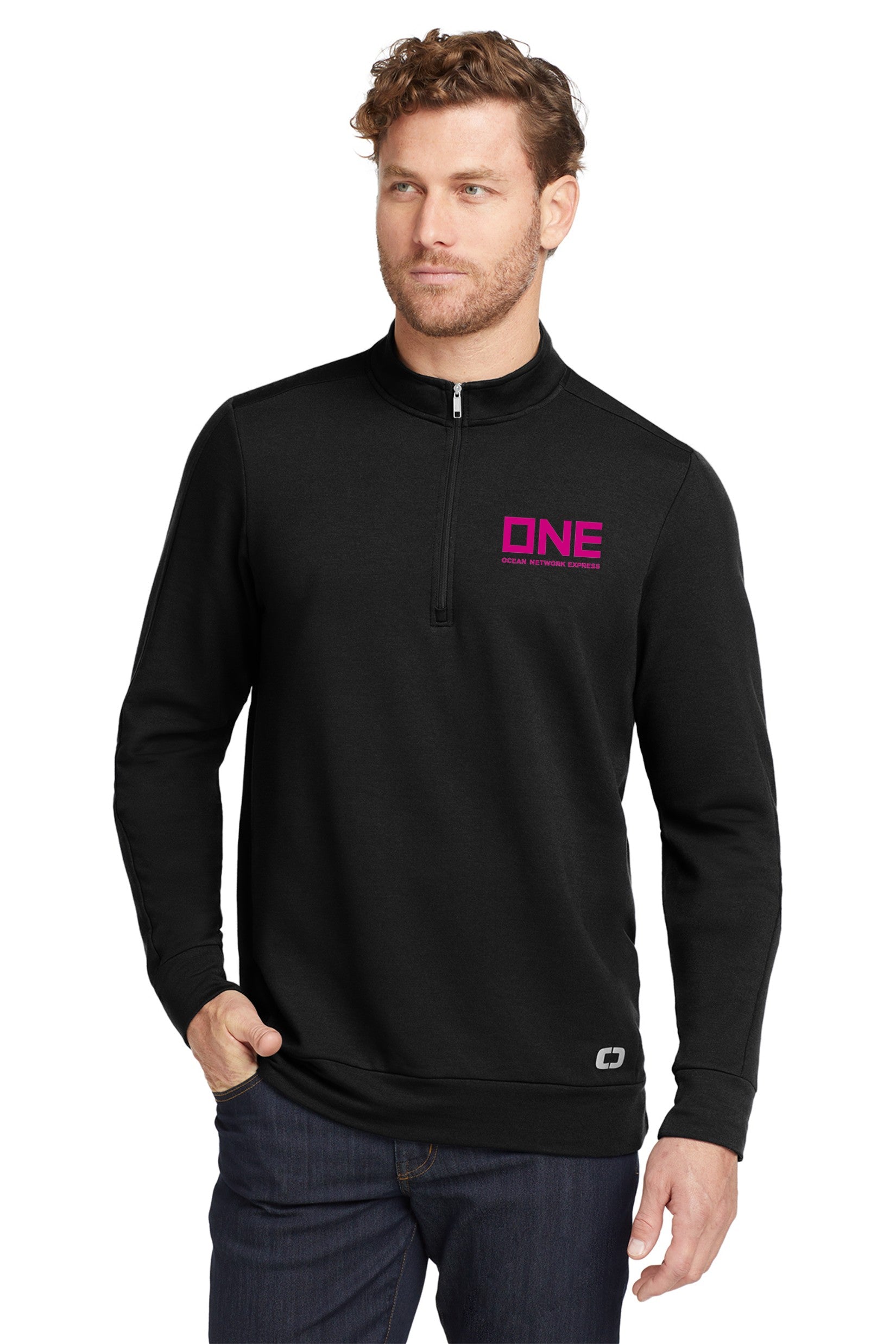 OGIO Luuma Half Zip - Blacktop