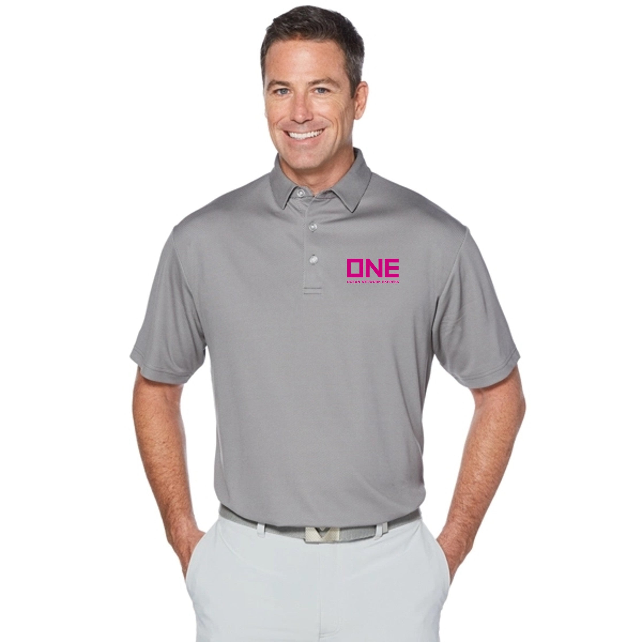 Callaway Birdseye Polo - Quiet Shade Grey
