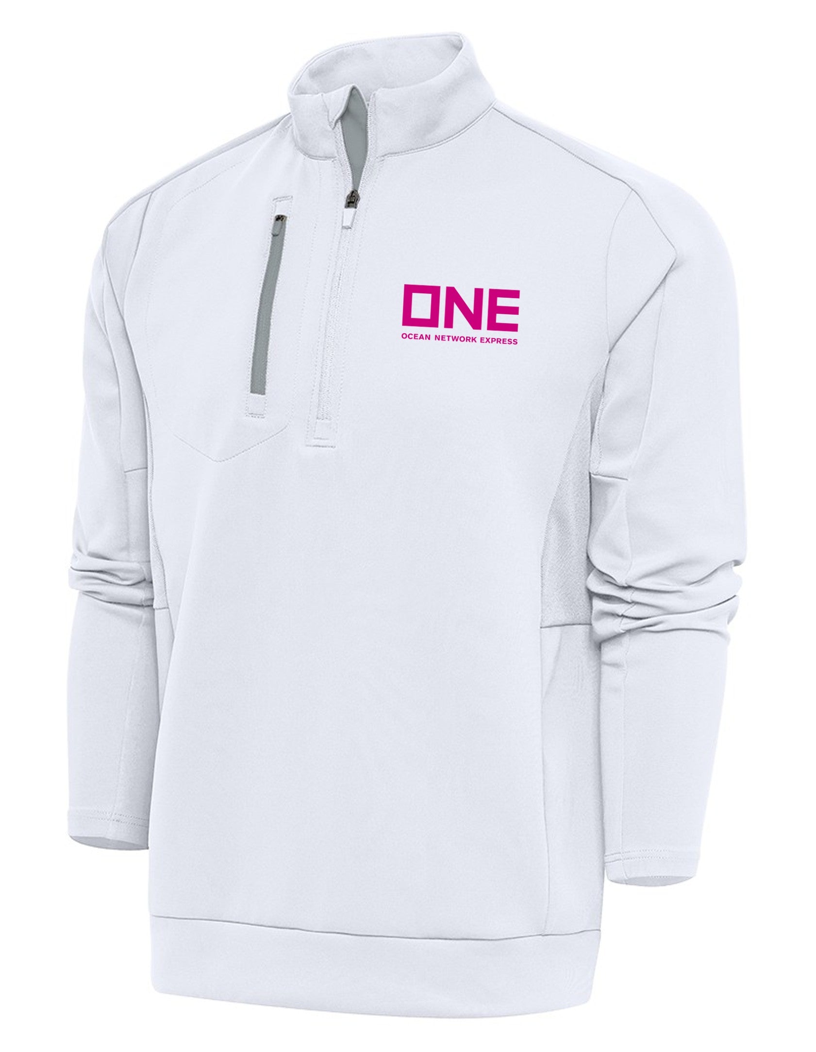 Antigua Generation Pullover - White Silver