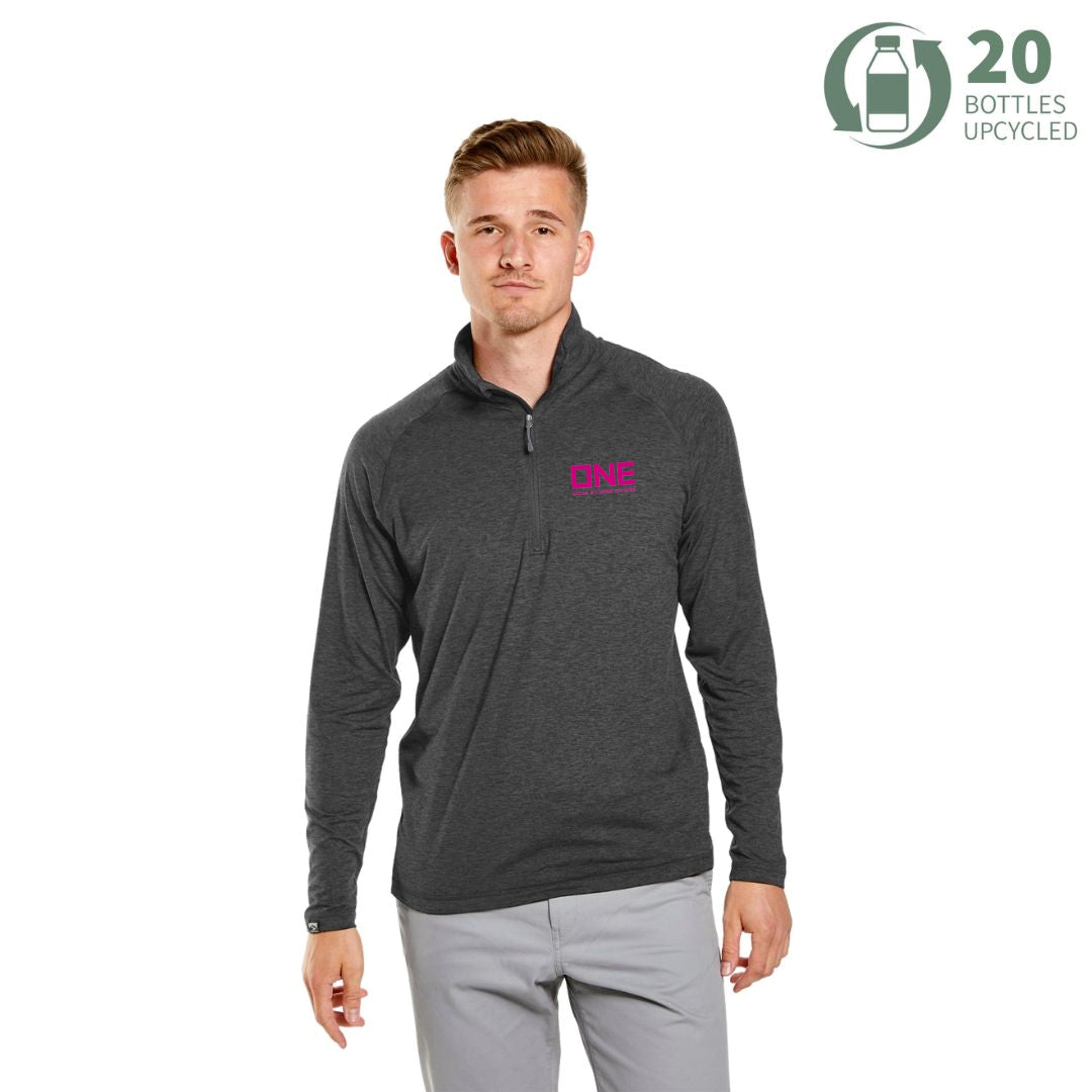 Pacesetter 1/4 Zip - Dark Grey Heather