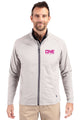 Cutter & Buck Adapt Eco Knit Hybrid Recycled Full Zip Jacket -  Polished