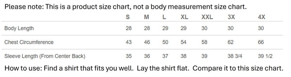 Size Chart for Columbia Fleece Full Zip Jacket - Black
