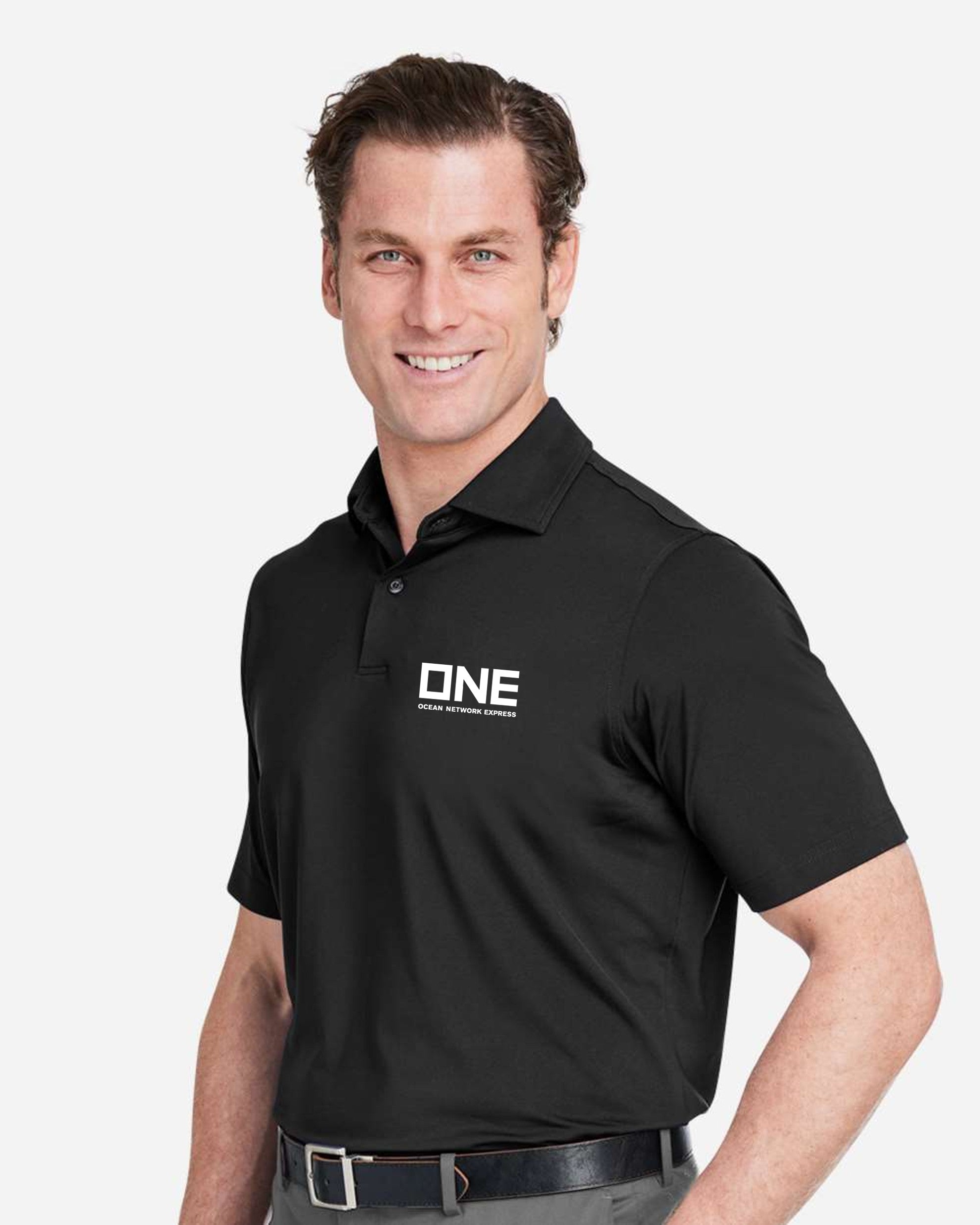 Fairway & Greene USA Made Tournament Solid Tech Polo - Black