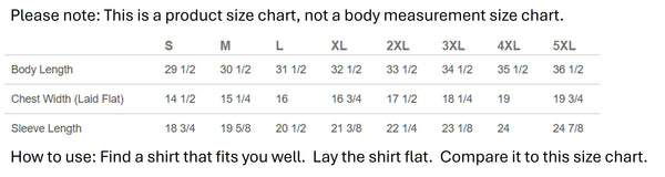 Size Chart for Fairway & Greene USA Made Tournament Solid Tech Polo - Black