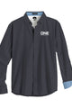 Influencer Woven Shirt - Iron Blue/Gray